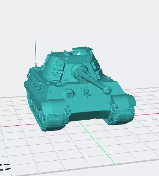 Tiger II German WW2 Heavy Tank STL 3D Model for 3D Printing 3D print model_2