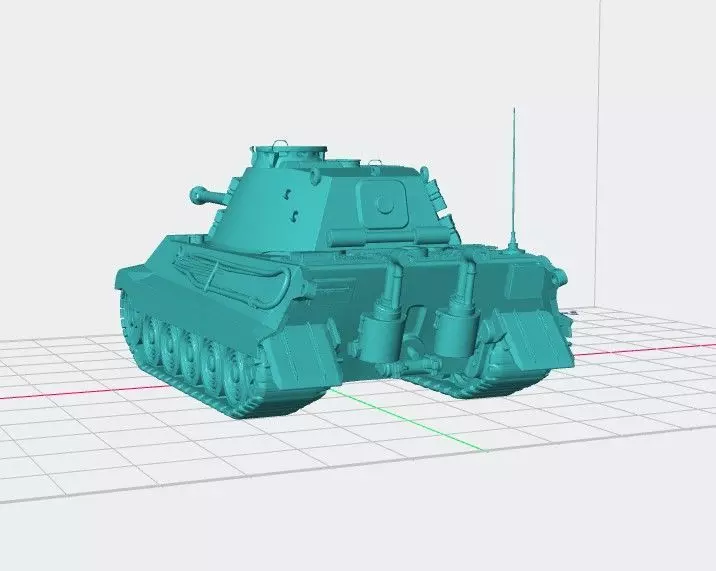 Tiger II German WW2 Heavy Tank STL 3D Model for 3D Printing 3D print model_4