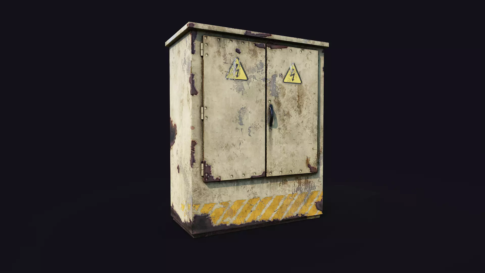 Electrical Boxes Low-poly 3D model_1