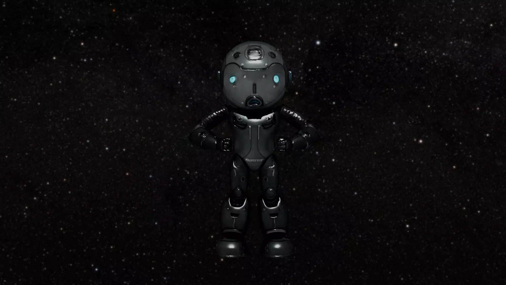 Dark Robot 3D model