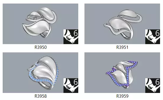 Bulk Ring Models - 50-Piece 3DM Set-Part2-50 3D print model_11