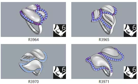 Bulk Ring Models - 50-Piece 3DM Set-Part2-50 3D print model_2
