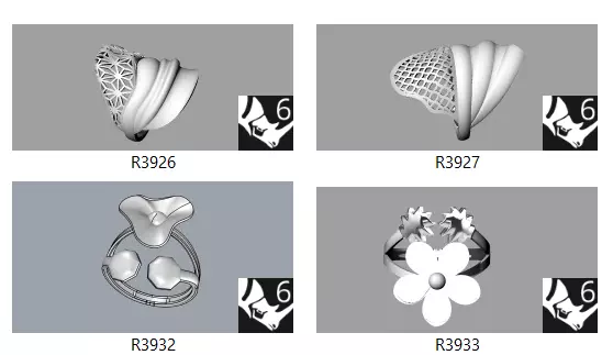 Bulk Ring Models - 50-Piece 3DM Set-Part2-50 3D print model_6