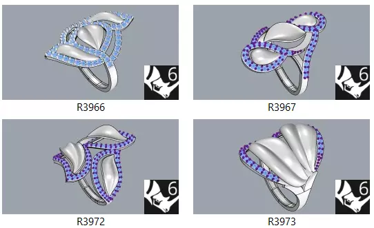 Bulk Ring Models - 50-Piece 3DM Set-Part2-50 3D print model_3