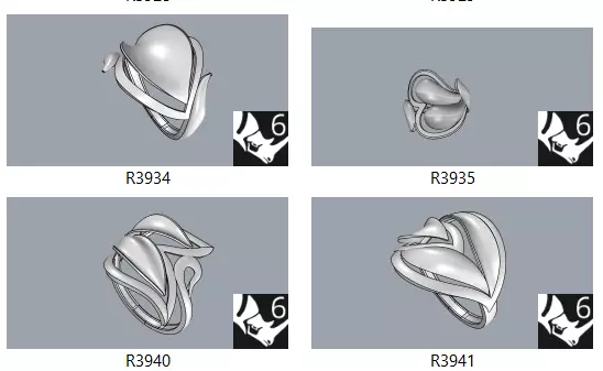 Bulk Ring Models - 50-Piece 3DM Set-Part2-50 3D print model_7