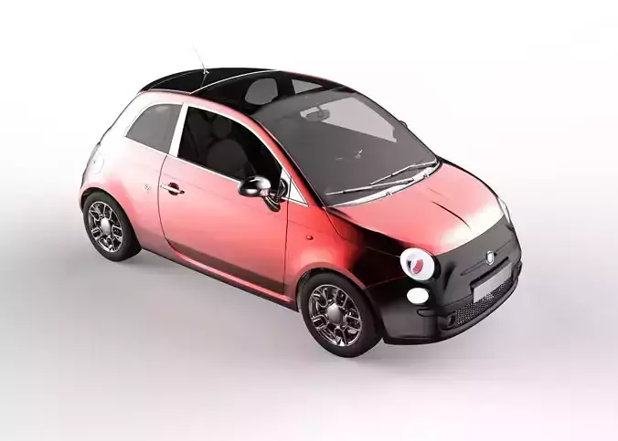 Fiat 500 3D Files and Render Files Keyshot