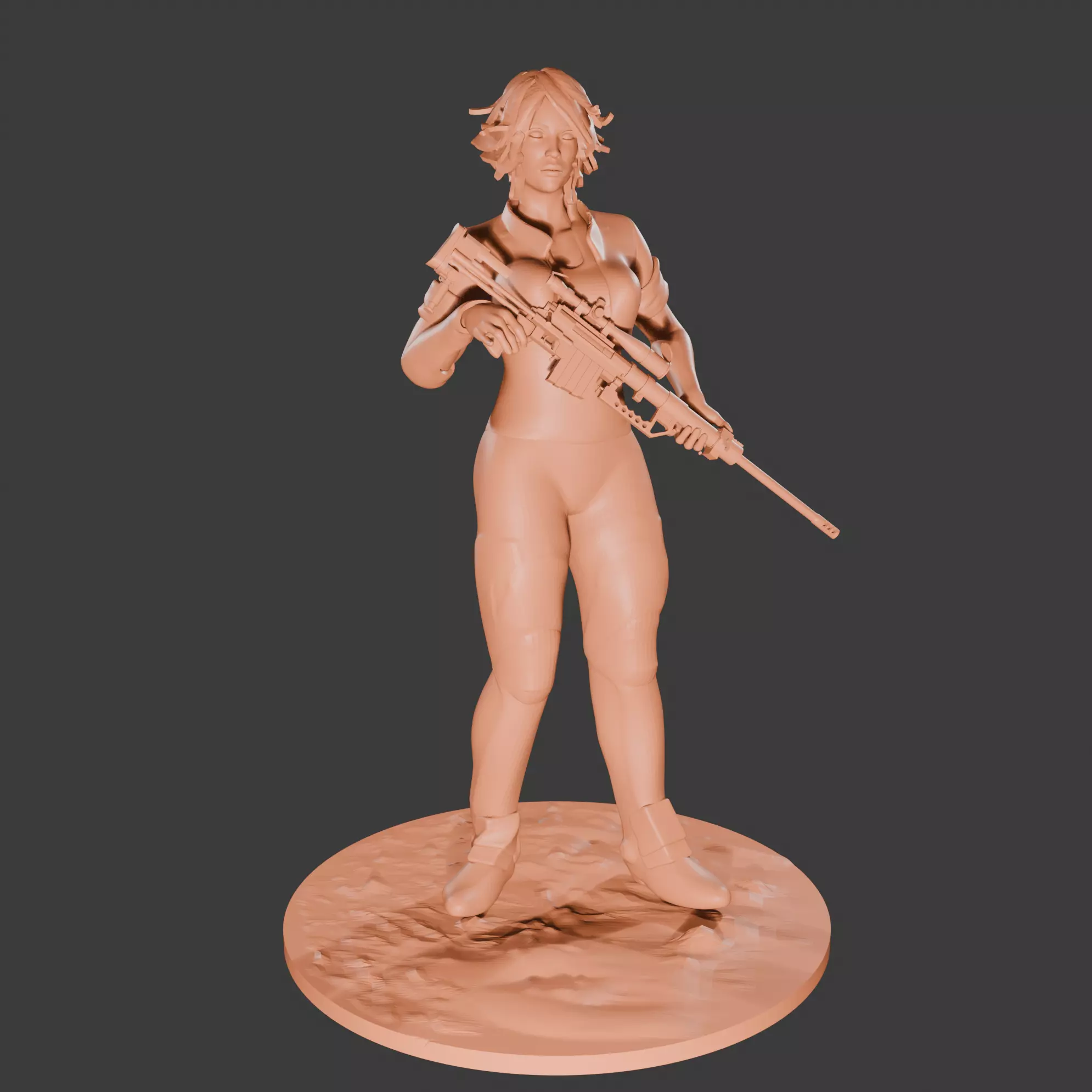 Nilin the Sniper 3D print model_5