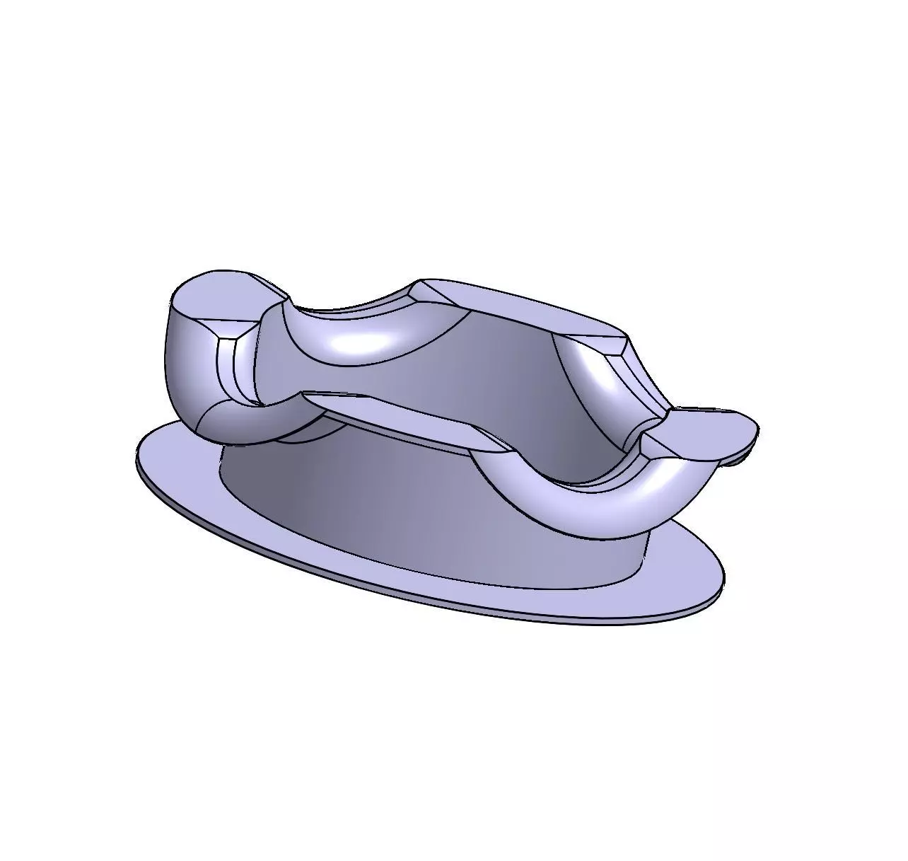 High Precision Wave Lock Washer Mechanical Retaining Ring 3D model_3