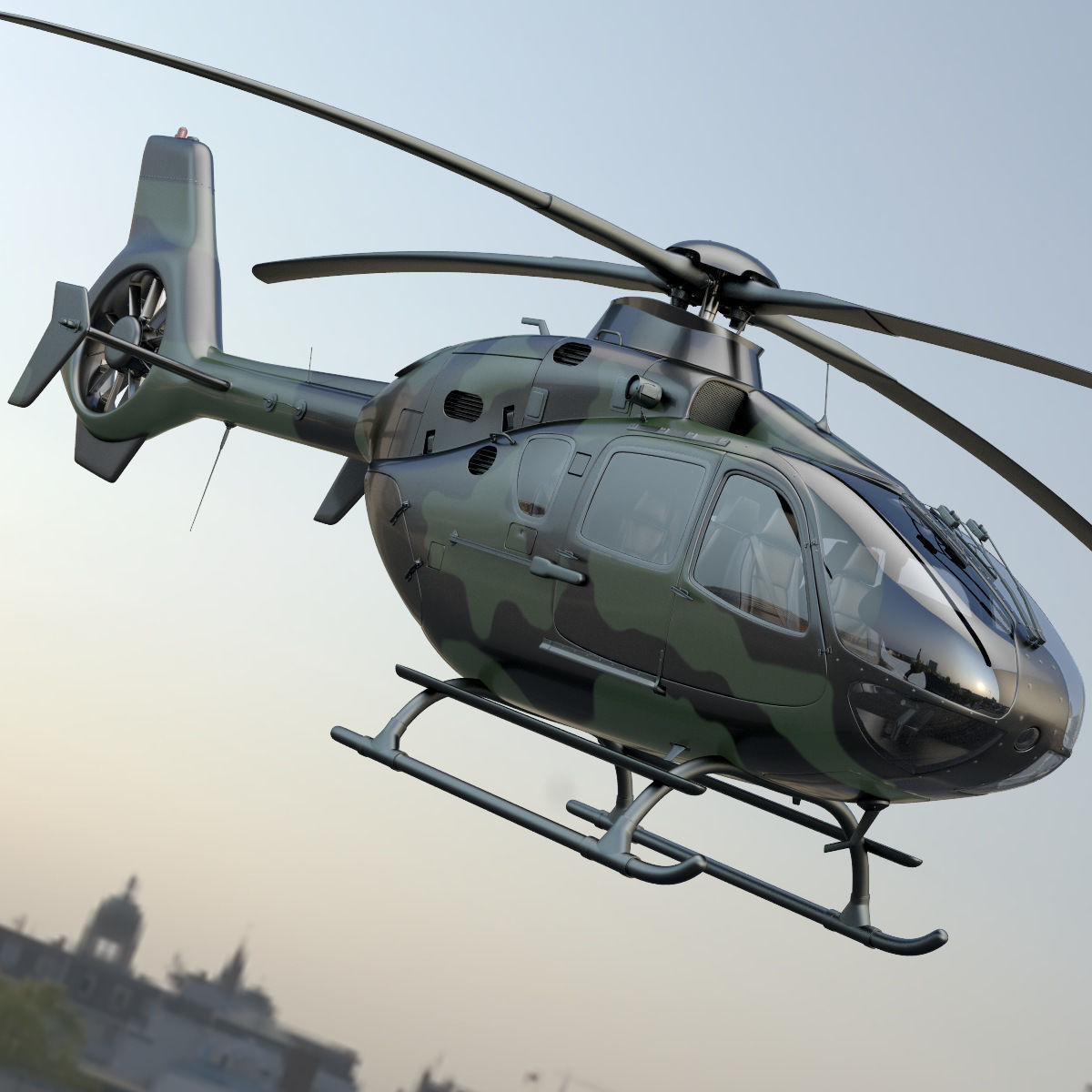 EC 135 military 3D model_24