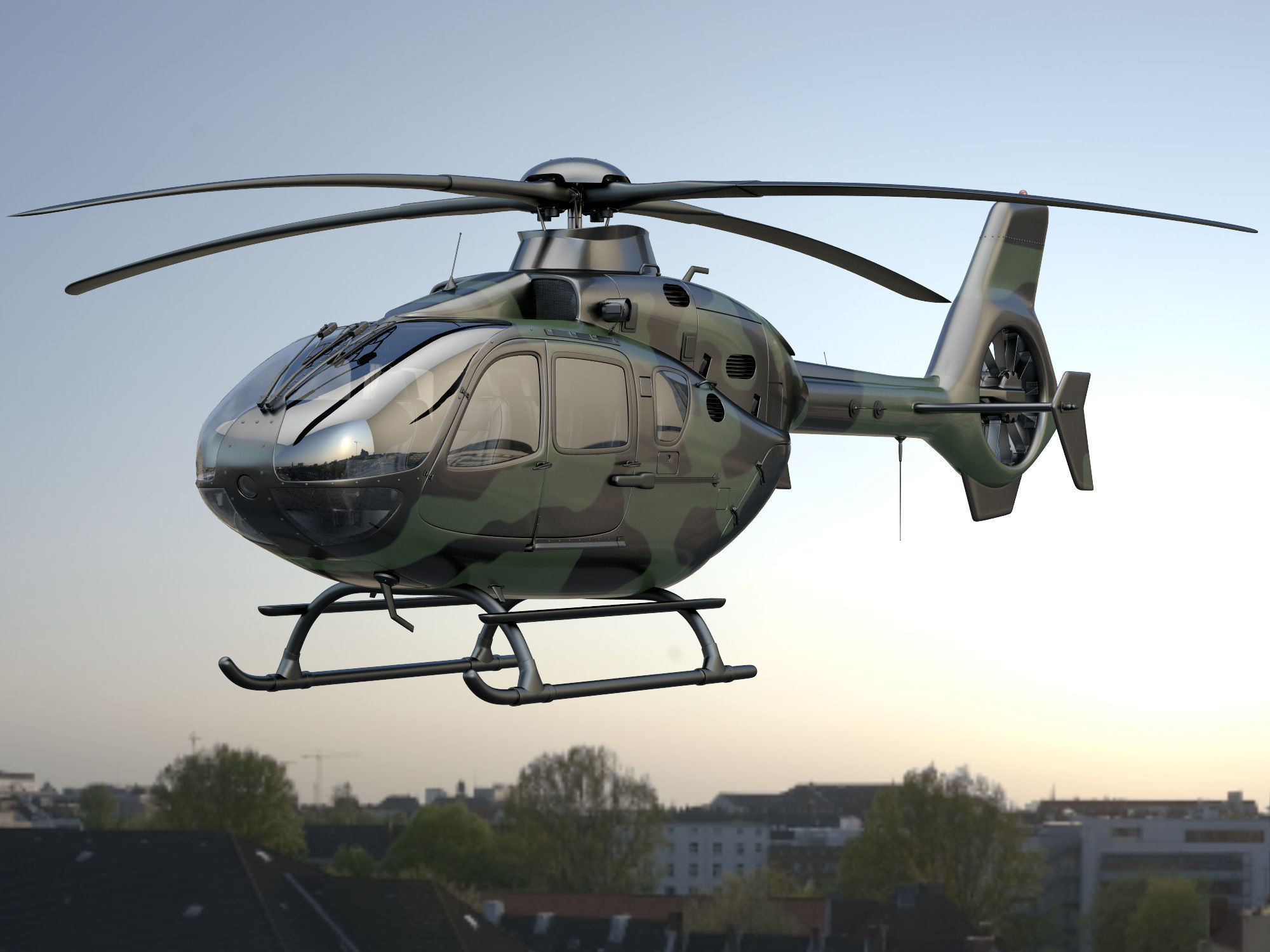 EC 135 military 3D model_3
