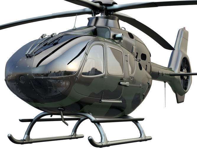 EC 135 military 3D model