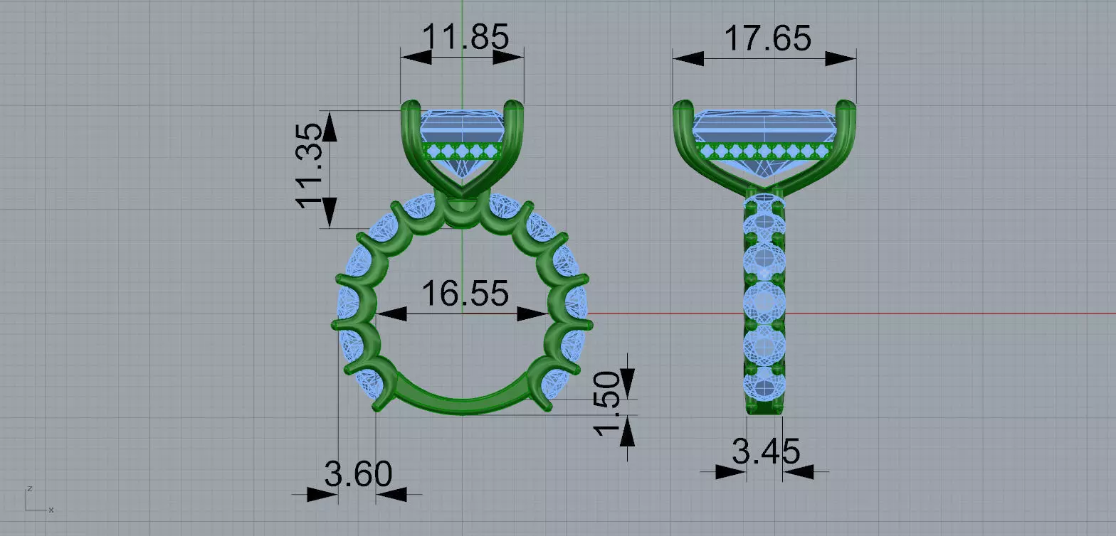 Gold N1558 3D print model_6