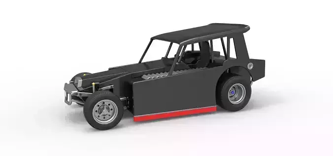 Vintage Dirt Modified stock car Version 6 Scale 1 to 25