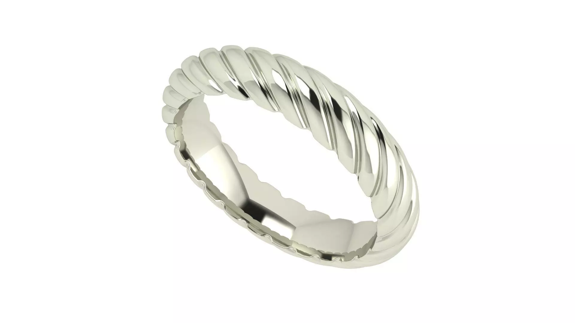 Twisted band 3D print model_0