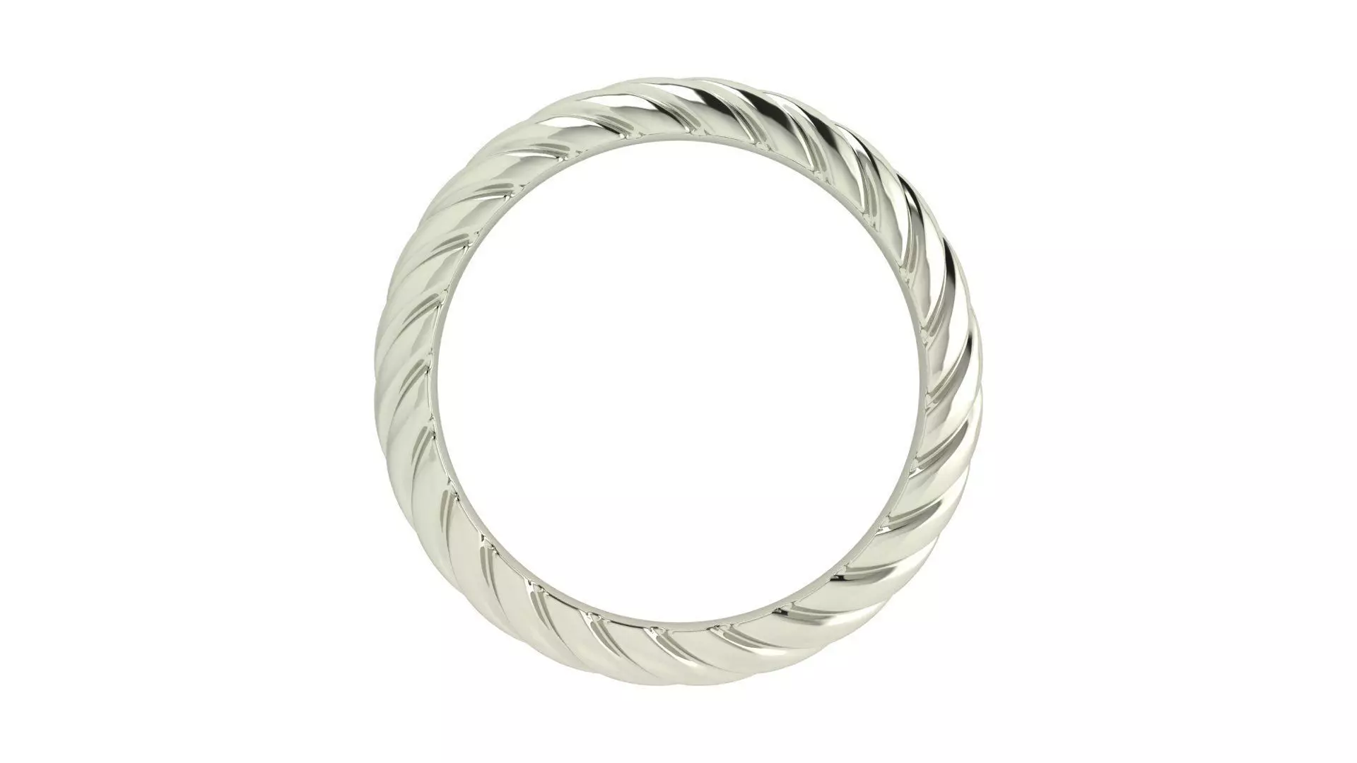 Twisted band 3D print model_2