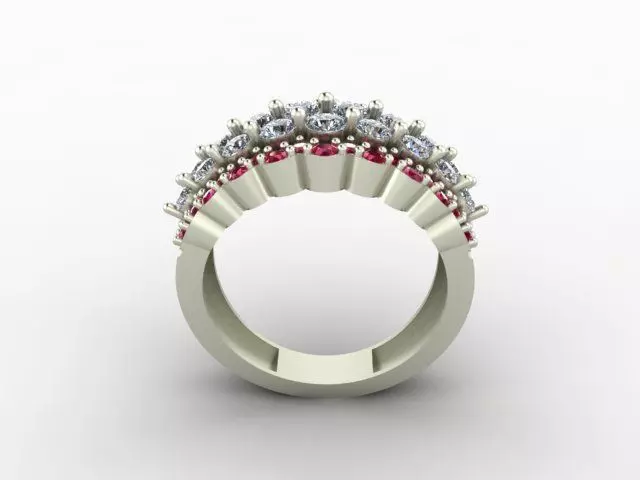 Wedding Ring 3D print model_2
