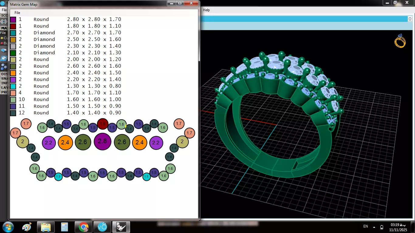 Wedding Ring 3D print model_9