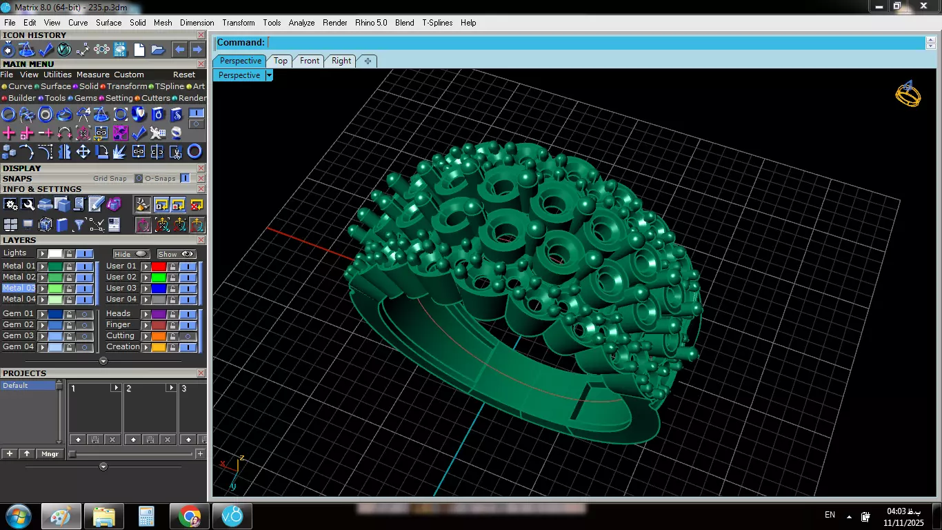 Wedding Ring 3D print model_12