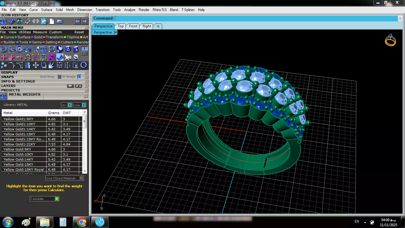 Wedding Ring 3D print model_11
