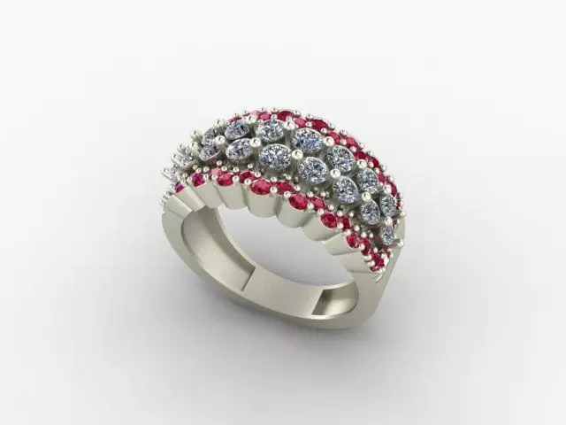 Wedding Ring 3D print model_0