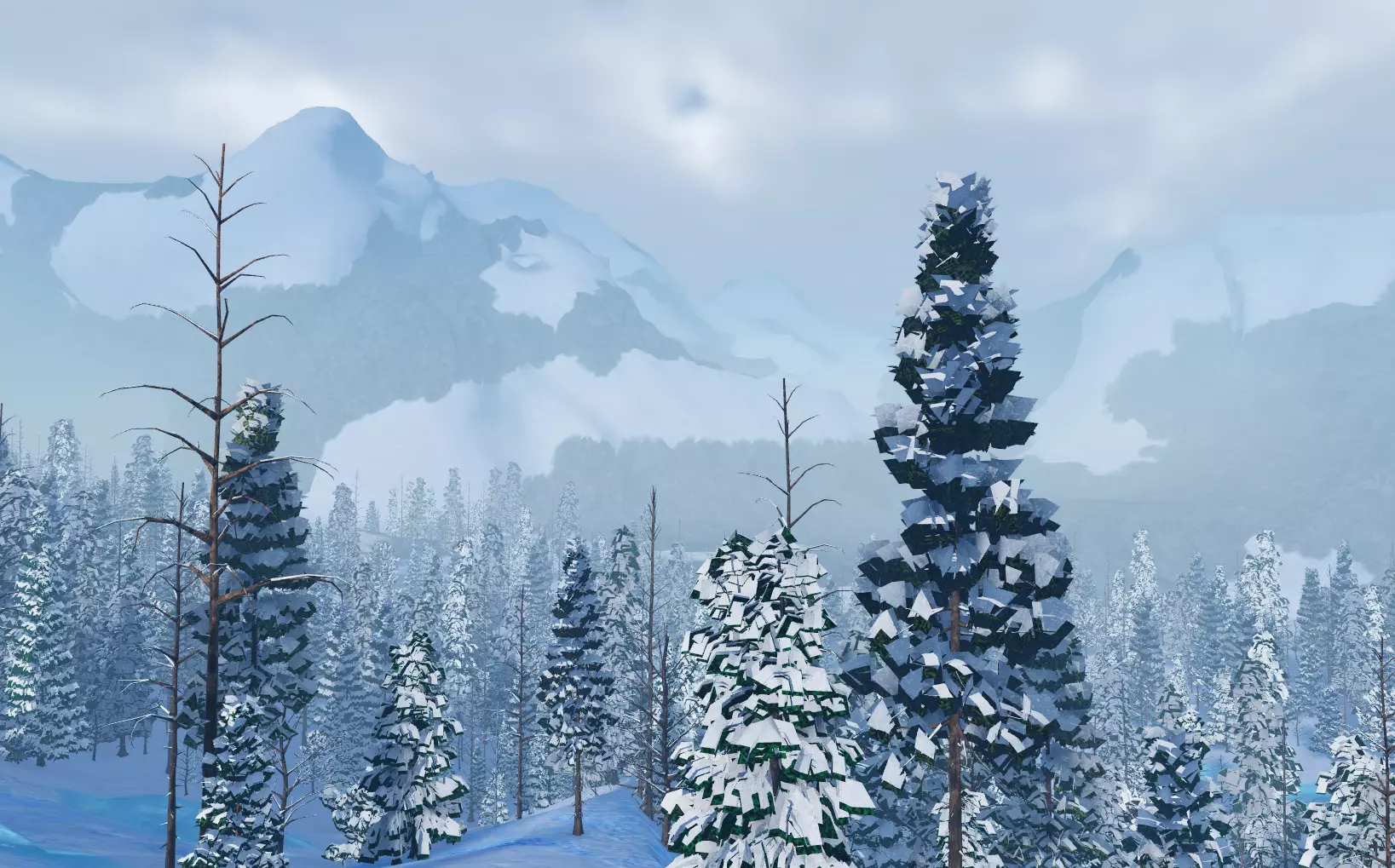 ROBLOX Realistic Stylized Forest Tree Pack Low-poly 3D model_0