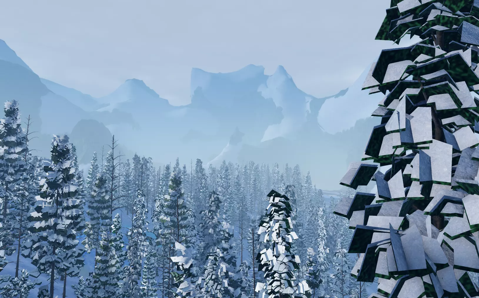 ROBLOX Realistic Stylized Forest Tree Pack Low-poly 3D model_1