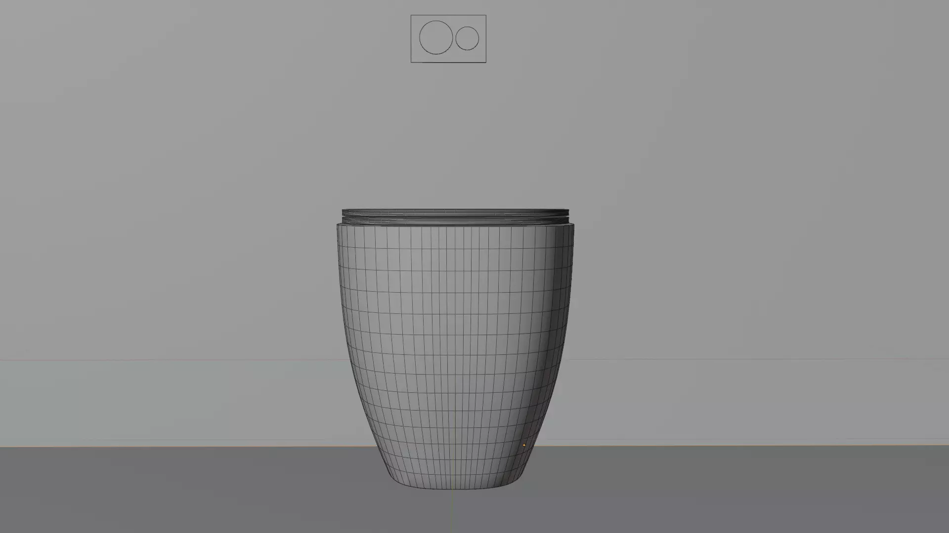 Modern Minimal Bathroom Sanitary Set High Poly  3D model_3