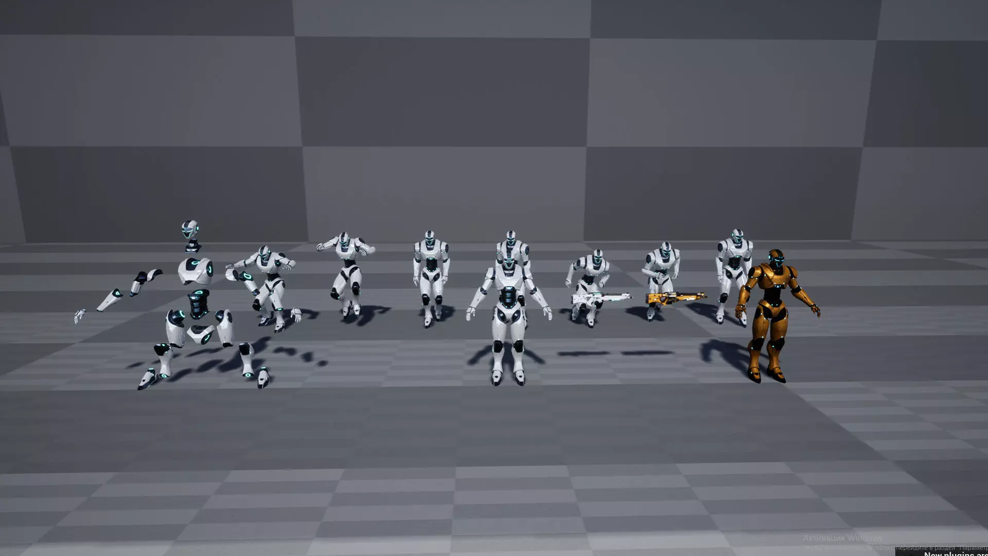 Robot 4 Low-poly 3D model_18