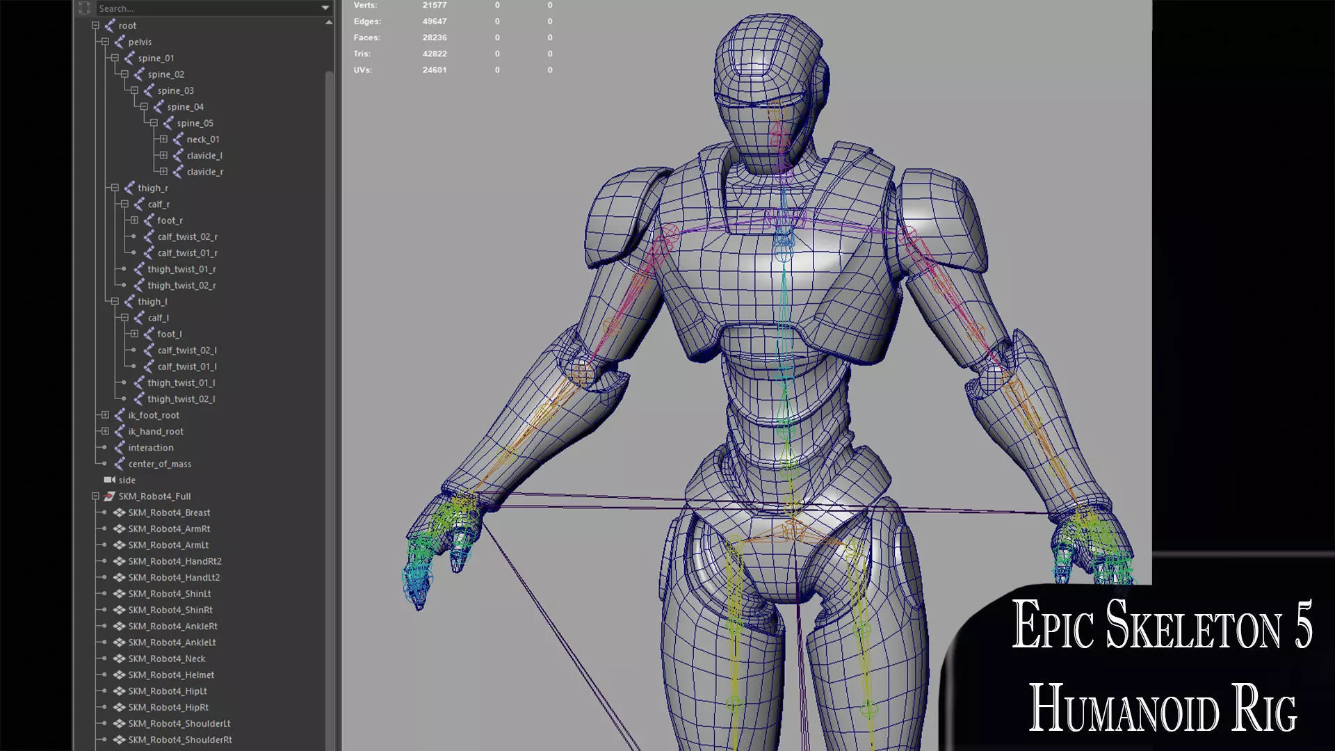 Robot 4 Low-poly 3D model_15