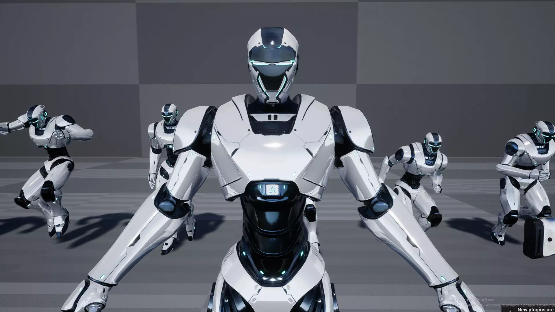 Robot 4 Low-poly 3D model_17