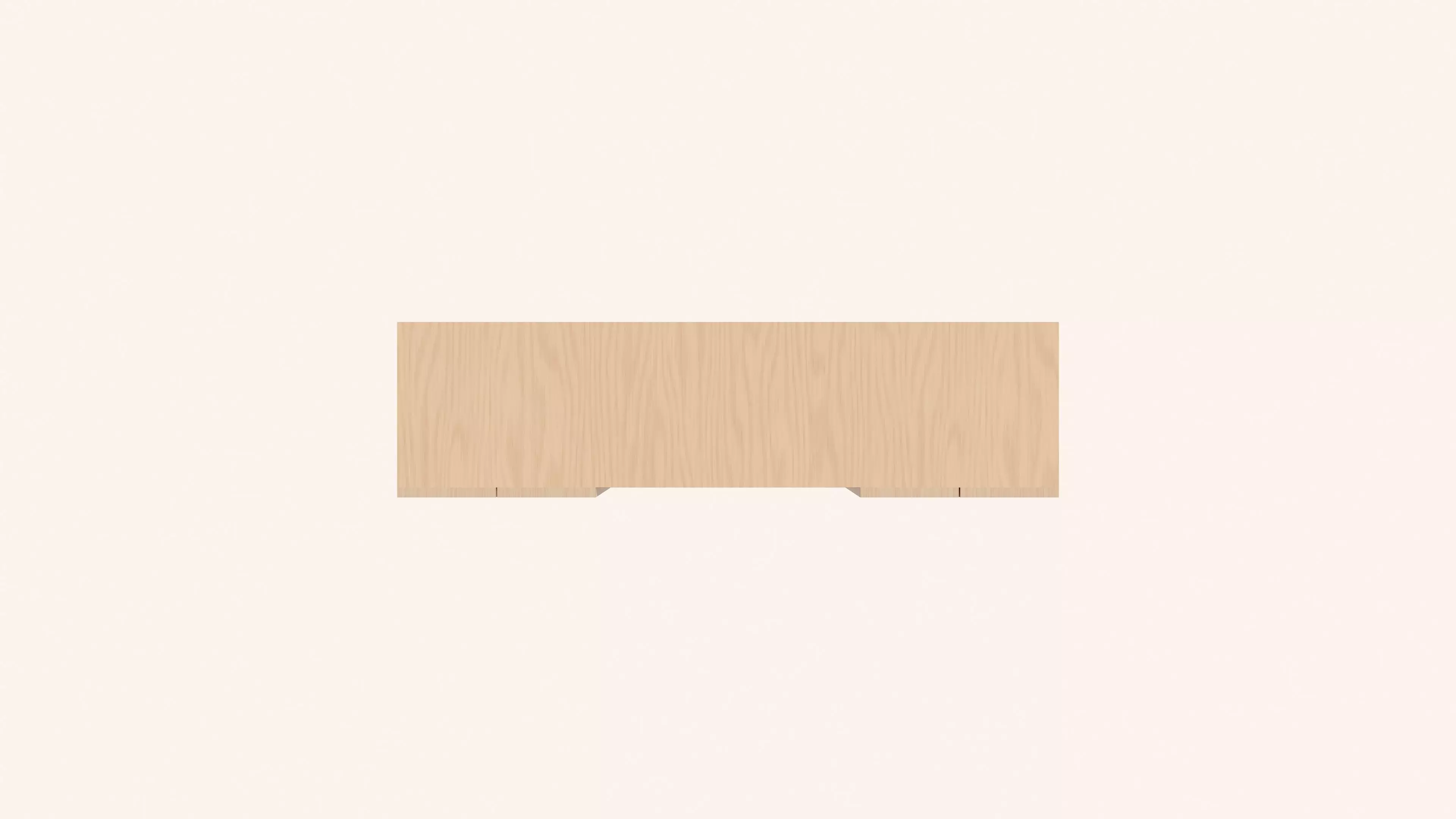 Tall Scandinavian TV Stand - Fully Parametric Archicad Object Low-poly 3D model_5