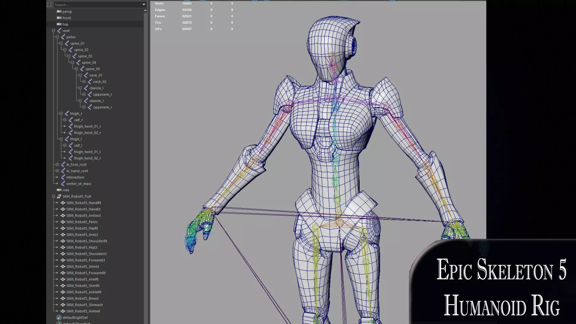 Robot 5 Low-poly 3D model_12