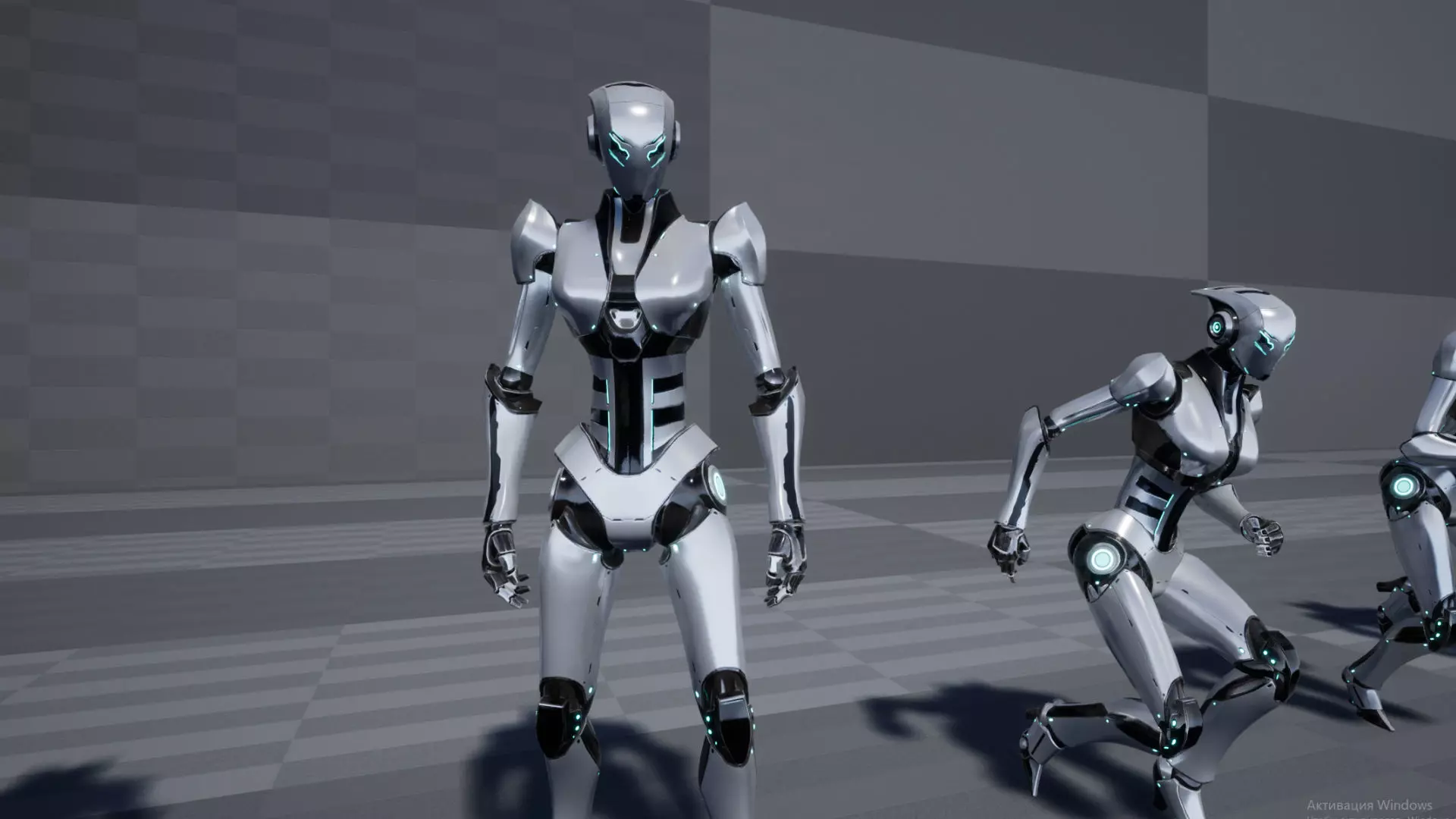 Robot 5 Low-poly 3D model_14