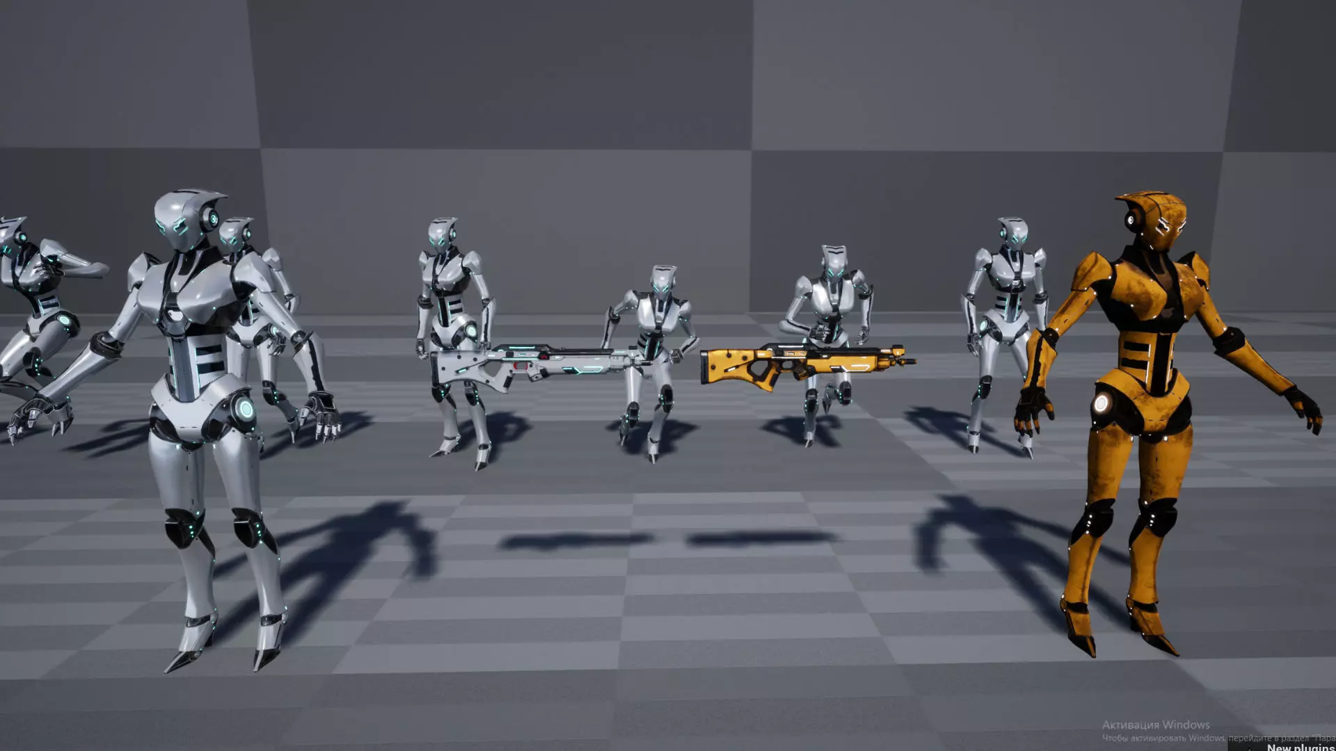 Robot 5 Low-poly 3D model_13