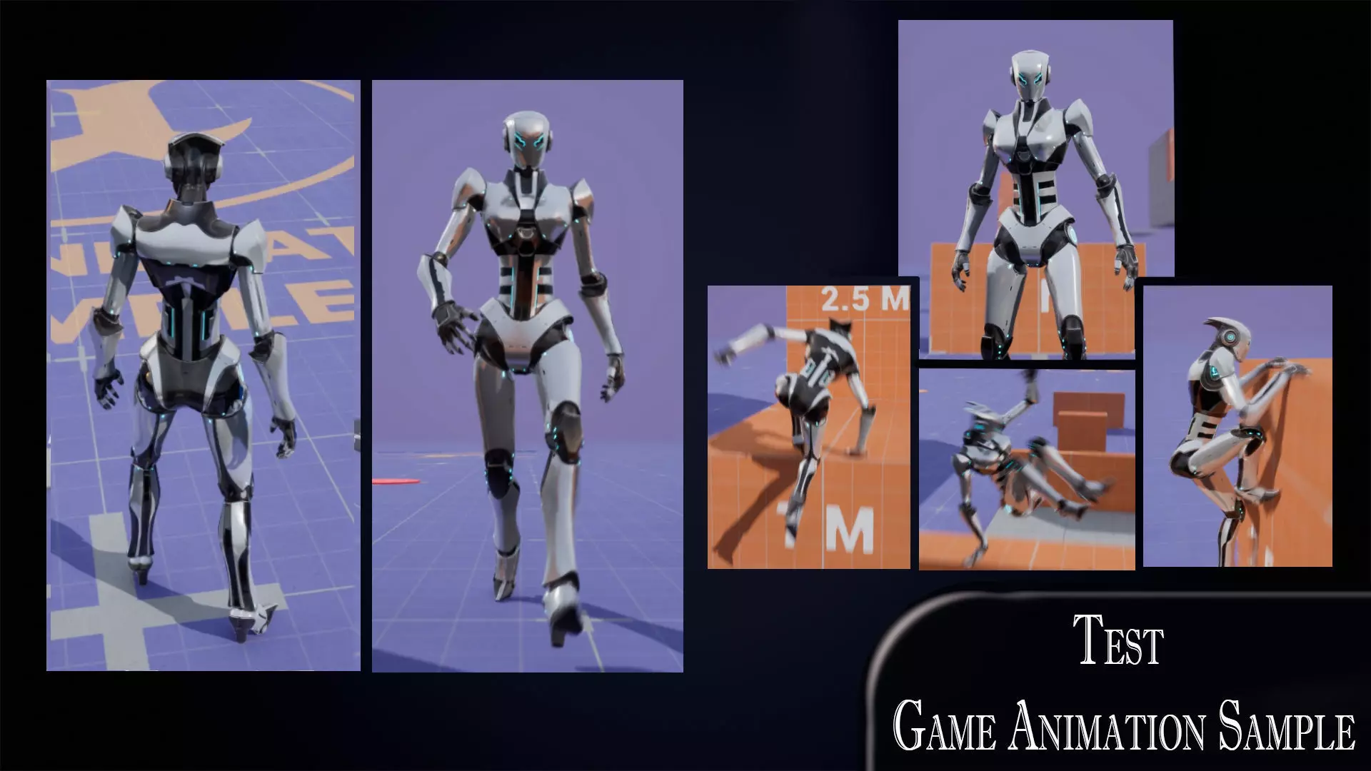 Robot 5 Low-poly 3D model_9