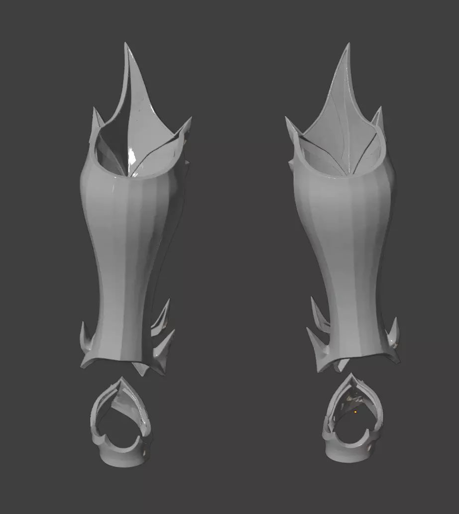 ICHIGOS BANKAI GREAVES AND SABATONS COVERS 3D print model_6