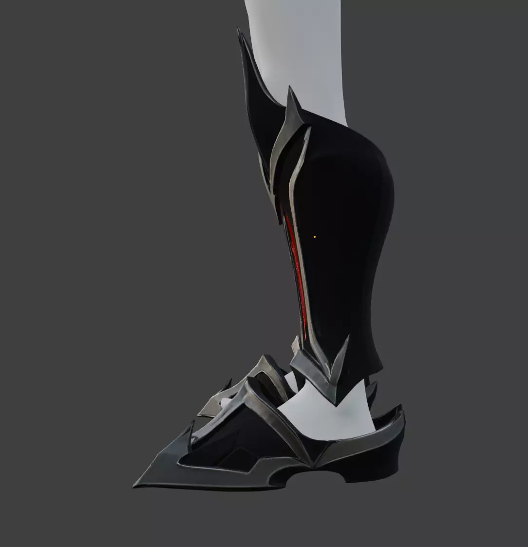 ICHIGOS BANKAI GREAVES AND SABATONS COVERS 3D print model_1