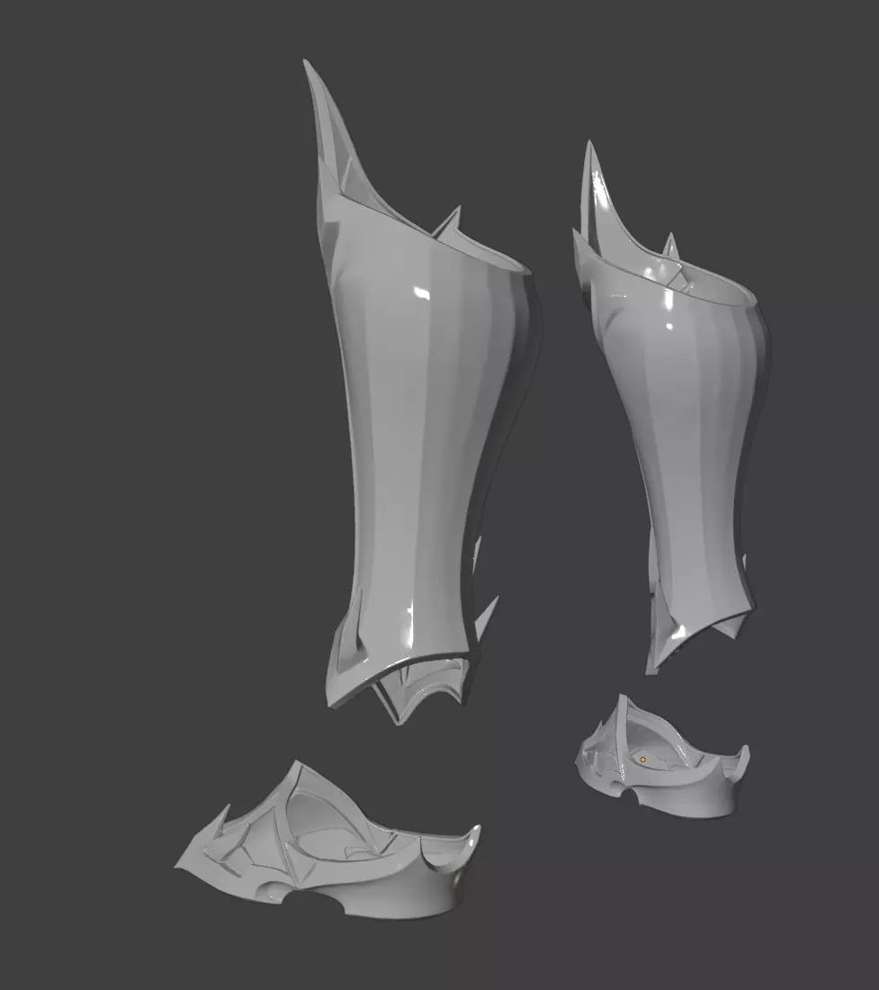 ICHIGOS BANKAI GREAVES AND SABATONS COVERS 3D print model_5