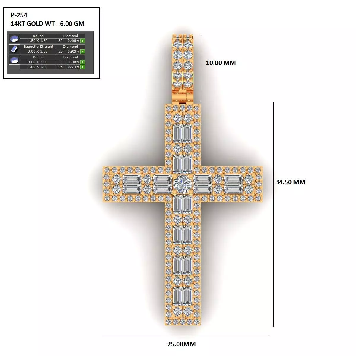 Holy Cross Pendant 3D print model