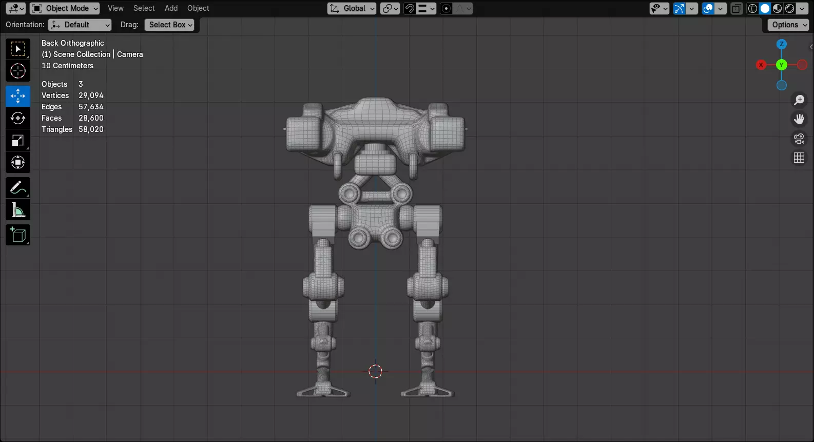 Mecha - Prototype 007 Low-poly 3D model_12