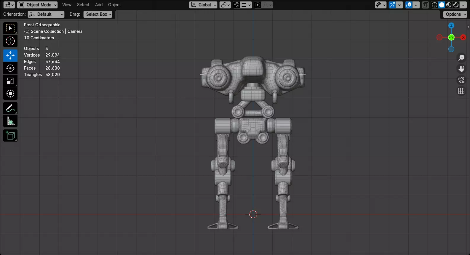 Mecha - Prototype 007 Low-poly 3D model_11