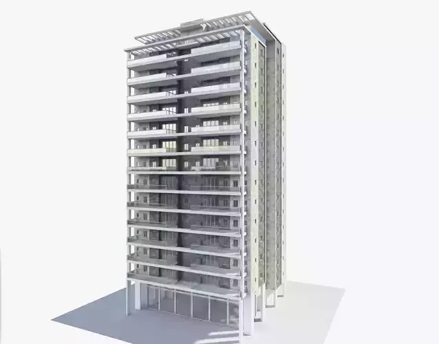 Building Aviv 3D model