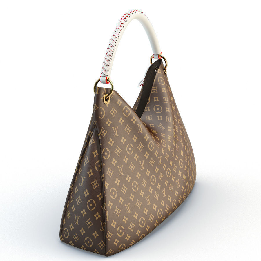 Bag Louis Vuitton Brown 3D model_1