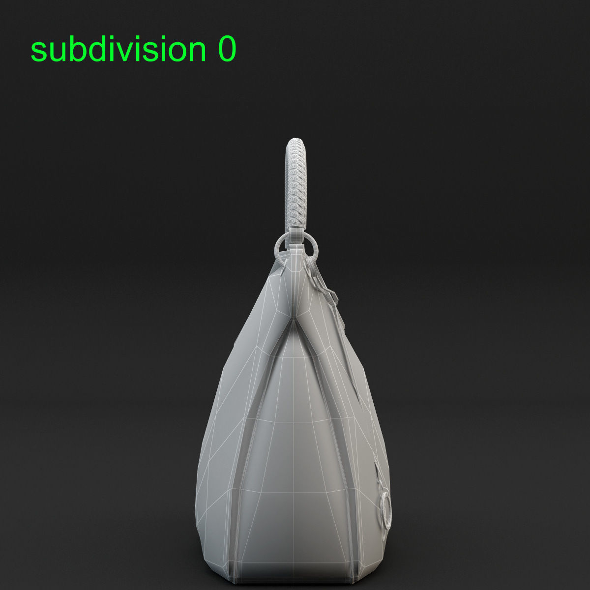 Bag Louis Vuitton Brown 3D model_7