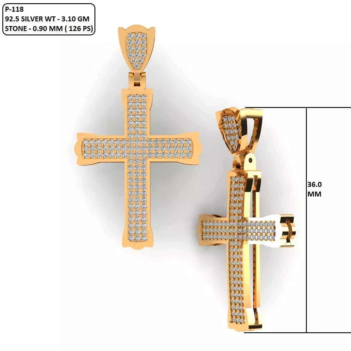 Holy Cross Pendant 3D print model