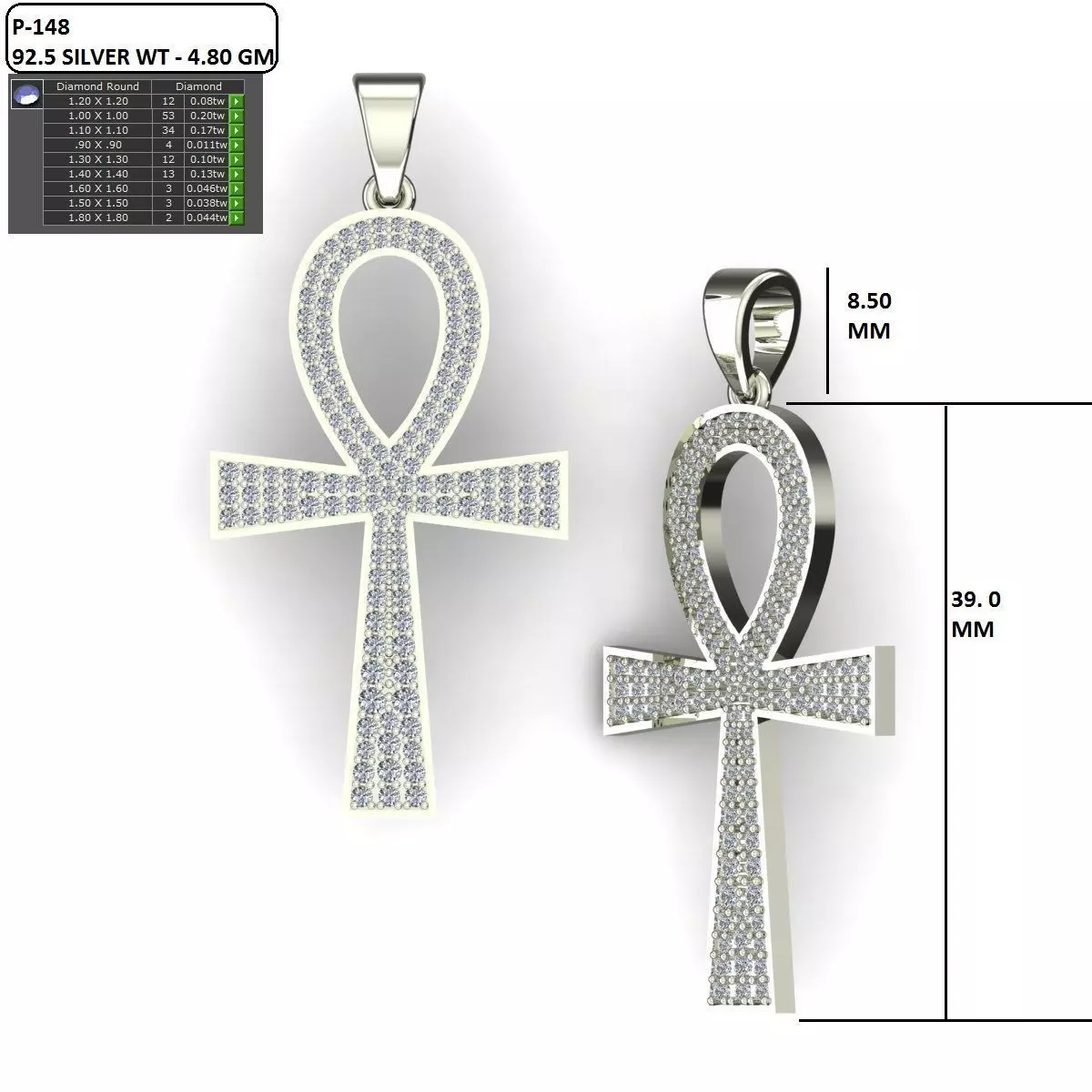 Holy Cross Pendant 3D print model