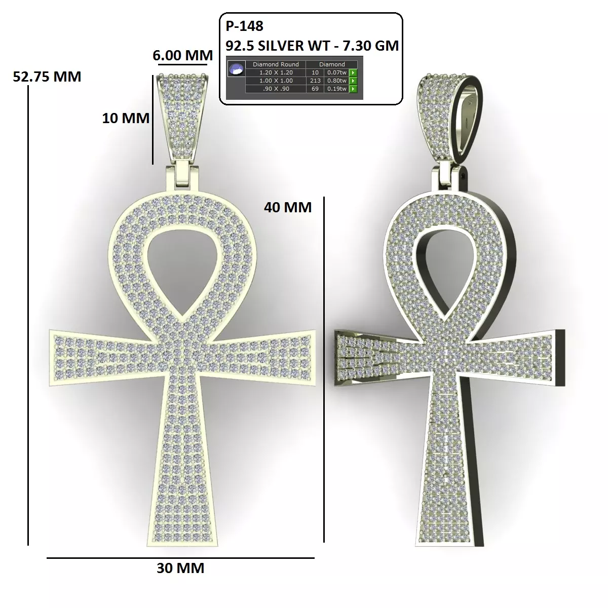 Holy Cross Pendant 3D print model