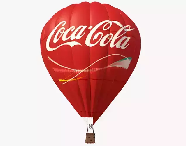 Air Balloon Coca Cola 3D model