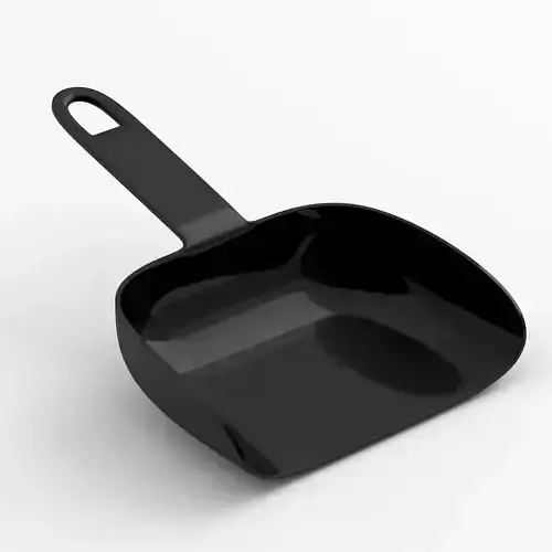 Black plastic dustpan