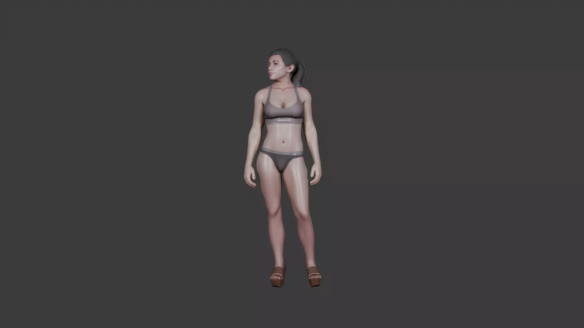 Female Character Stylized 3D Model 3D model_0